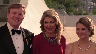 Koning Willem-Alexander en koningin Máxima trakteren op concert in Luxemburg