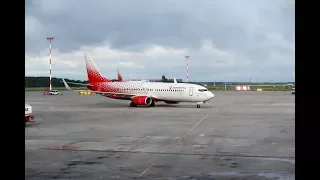 Взлет из Пулково Boeing 737-800 Россия