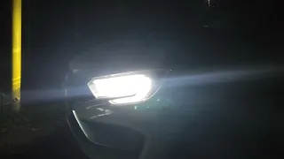 Lada Vesta NG свет диодных фар led ночью