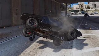 GTA 5 Car Crashes Compilation #22 (With Roof And Door Deformation)