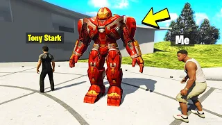 I Stole IRON MAN'S HULKBUSTER ARMOUR From IRON MAN in GTA 5!