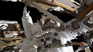 Live: NASA astronauts conduct spacewalk to prepare for upcoming solar array upgrades