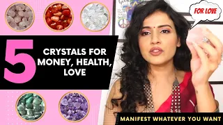 MY TOP 5 CRYSTALS FOR MANIFESTING | Best Crystals For Beginners | Crystals for Money, Health, Love