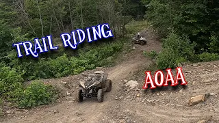 Trail riding at AOAA - Can am renegade 1000xxc - Honda foreman 500