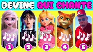 Devine qui CHANTE...! 💖✨ Peach, Skibidi, Mercredi, Le Chat Potté, Elsa, Disney