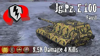 Jagdpanzer E 100  |  8,5K Damage 4 Kills  |  WoT Blitz Replays