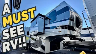 WOW! The Office in this RV is INCREDIBLE! 2024 Forest River Riverstone 425FO Fifth Wheel RV