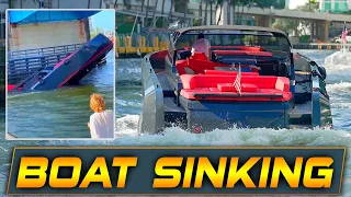 WARNING: MILLION DOLLAR BOAT SINKING FAST IN THE MIAMI RIVER | BOAT ZONE