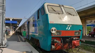 Piccolo viaggio in carrozza uic-x originale da Genova Brignole a Genova Piazza Principe