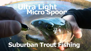 Ultra Light Micro Spoon Suburban Trout Fishing at Contra Loma.