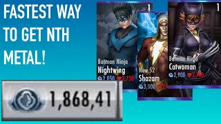 INJUSTICE | THE 2 BEST WAYS TO FARM NTH METAL FAST | INJUSTICE GODS AMONG US MOBILE