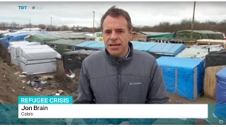 Dismantling of Calais refugee camp continues, Jon Brain reports