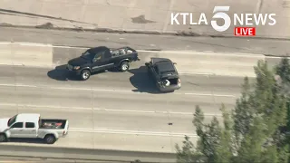 Driver in custody after high-speed police pursuit, crash in San Gabriel Valley area