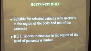 Update on Surgical Management of Pancreatitis Dr Gourab Sen