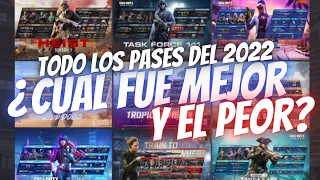 DEBATE YA! TODOS LOS PASES DE TEMPORADA DEL 2022 ¿Cual fue Mejor? | COD Mobile | Rido