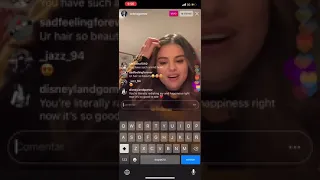 Selena Gomez Instagram LIVE 2020