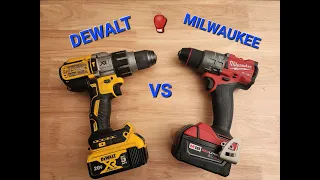 Dewalt XR DCD996 vs Milwaukee FUEL 2904-20 Brushless Drill Test