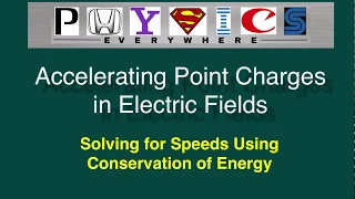 Finding the Speed of Charged Objects Using Energies