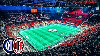 Milan - Inter | Derby Milano Atmosphere Spectacular Choreografia | Champions League (10.05.23)