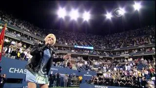 Cyndi Lauper sings USA National Anthem Sept 10, 2011 at US Open NYC (Tennis) HQ UPGRADE