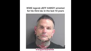 WWE legend JEFF HARDY arrested for his third dui in the last 10 years
