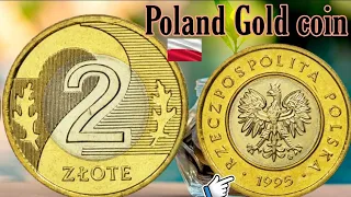 Poland 2 Zlote 1995 Coin Value in Market-2 zlote gold coin Rs.$18,000 search for it. #Coin