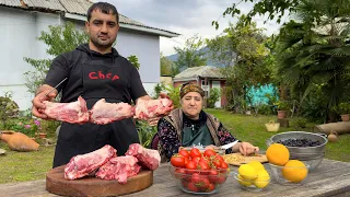 A PRICELESS RECIPE BY GRANDMA THAT YOU WILL WANT COOK EVERYDAY! COOKING LAMB NECK | RELAXING VILLAGE