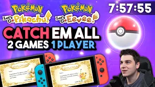 Catch 'Em All Speedrun in 7:57:55 | Pokemon Let's Go Pikachu/Eevee Pokedex Diploma (First run)