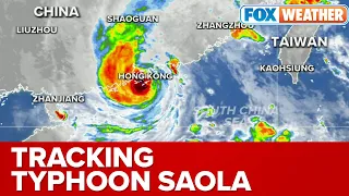 Typhoon Saola On Track To Hit Hong Kong, China