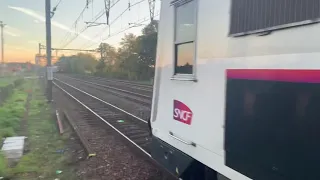 RER C z20500 carmillon et transilien klaxonne départ à Saint Michel Sur Orge