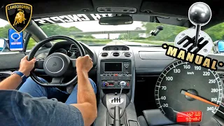 320KM/H GATED 6-SPEED MANUAL LAMBORGHINI on the AUTOBAHN!