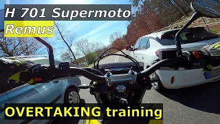 Testride Overtaking 2 Husqvarna 701 Supermoto model 2022 Remus 6.6 | Werbellinsee Schorfheide