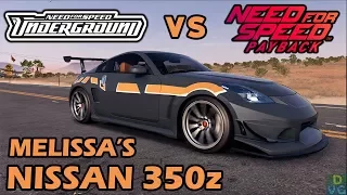 NFS Underground vs NFS Payback - Melissa's Nissan 350z