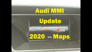 Audi MMI Update with 2020 maps