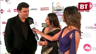 Vidya Balan and Siddharth Roy Kapur spotted at the 63rd Jio Filmfare Awards 2018