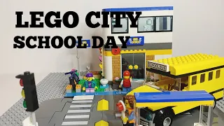 LEGO CITY School Day 60329 Speed Build. #lego #school #bus