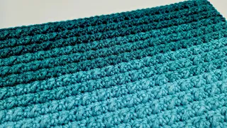 How To Crochet EASY Stitch For Blankets and Scarfs - Single Crochet Puff