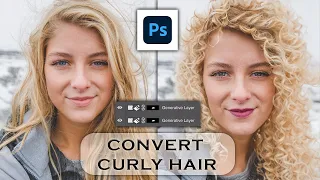 Curly Hair Using Generative Fill | Adobe Photoshop Beta Trick