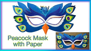 How To Make a Peacock Mask || Peacock Mask || Bird Mask