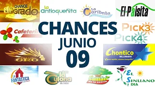 Resultados del Chance del Miércoles 9 de Junio de 2021 | Loterias 😱🤑💰💵