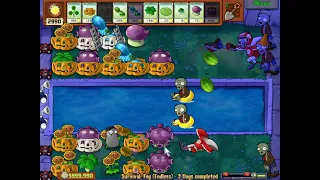 Plants vs Zombies - Survival Fog Endless 1 - 4 Flags (Make Poolless Cobless Setup by Samen)