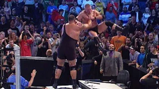Omg 😱 The Height | Big Show Chokeslam Brocklesnar at the Announcer Table |