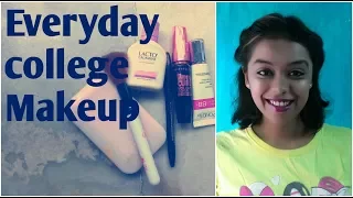 Everyday college Makeup Look under 10 minutes I No Foundation,No concealeaer Easy makeup Tutorial