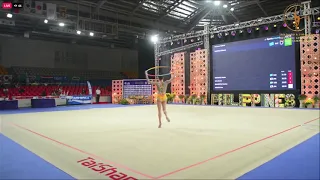 Elzhana Taniyeva (KAZ) Hoop Final Rhythmic Gymnastics Asian Championships 2023