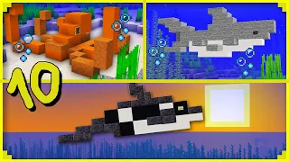 🦊10 water animals for you to make in MINECRAFT