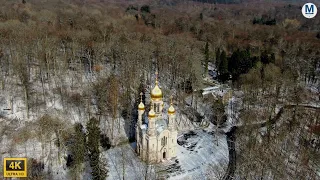 Die „Griechische Kapelle“ im Wiesbadener Winter in 4K