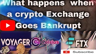 What happens when a crypto Exchange Goes Bankrupt?🤔😕📲👈