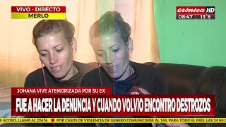 El calvario de Johana: Vive amenzada por su ex y teme por su vida