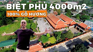 Choáng ngợp BIỆT PHỦ HÒA THÂN 4000m2 của Vị Đại Gia Nghệ An làm từ 100% GỖ HƯƠNG LÀO | NHATO review