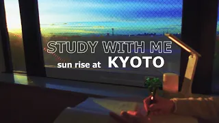 2-hour STUDY WITH ME / pomodoro (50/10) / BGM / Lofi♪ / Kyoto sun rise🌅 / Focus music / study music